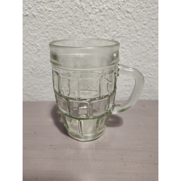 Vintage Anchor Hocking Brick-Style Glass Beer Mug | Grenade Paneled Design | 12 - Picture 3 of 7